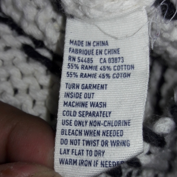 American eagle outfitters knit sweater navy cream - Picture 5 of 5